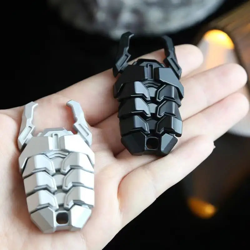 Beetle Mech Haptic Slider - Stainless Steel Sees-Saw EDC